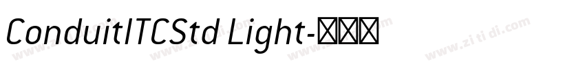 ConduitITCStd Light字体转换